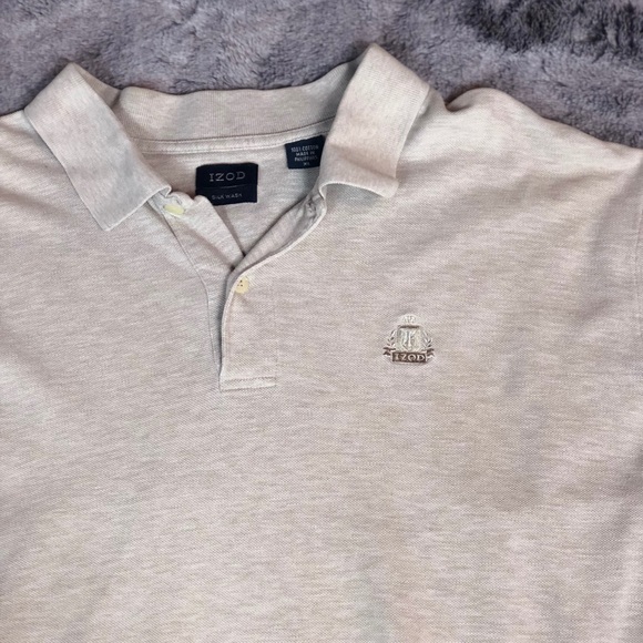 Izod Silk Wash Khaki Polo XL - Picture 3 of 7